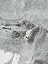 Name It - nbnbanks ls body gray melange / cloud danc "38"