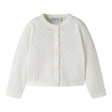 Name It - nmfdesina ls short knit card cloud dancer "121"