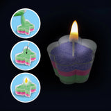 SES Creative - Stearinlys - Sommerfugle og blomster