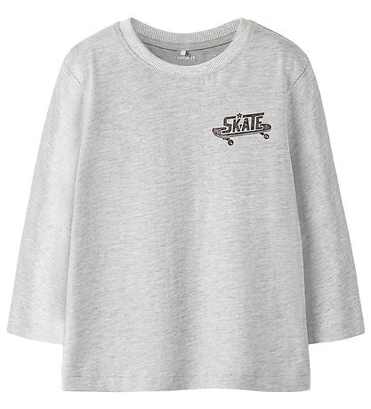 Name It Bluse - NmmBertram - Light Grey Melange
