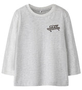 Name It Bluse - NmmBertram - Light Grey Melange