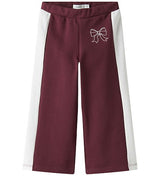 Name It - nmfrivea wide bukser burgundy