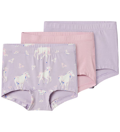 Name It underbukser - 3-Pak pastel lilac horse