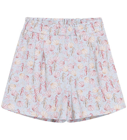 Minymo Shorts - AOP - Illusion Blue "søheste" 124321