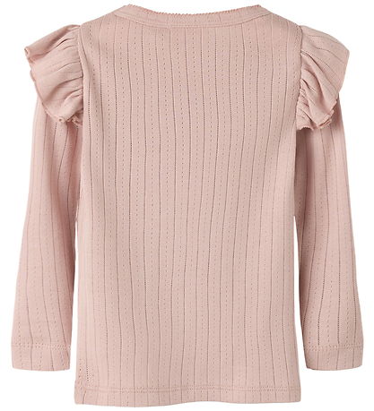 Lil Atelier Bluse - Bomuld/Modal - NmfRachel - Misty Rose m. Hul