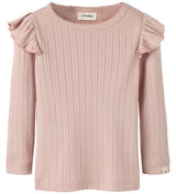 Lil Atelier Bluse - Bomuld/Modal - NmfRachel - Misty Rose m. Hul