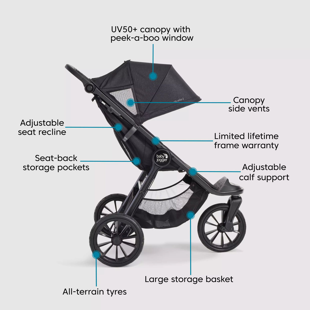 BabyJogger City Elite 2 - Opulent black