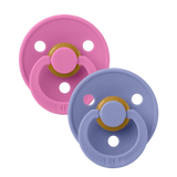 BIBS Pacifier Colour 2 PACK Latex Bubblegum/Peri