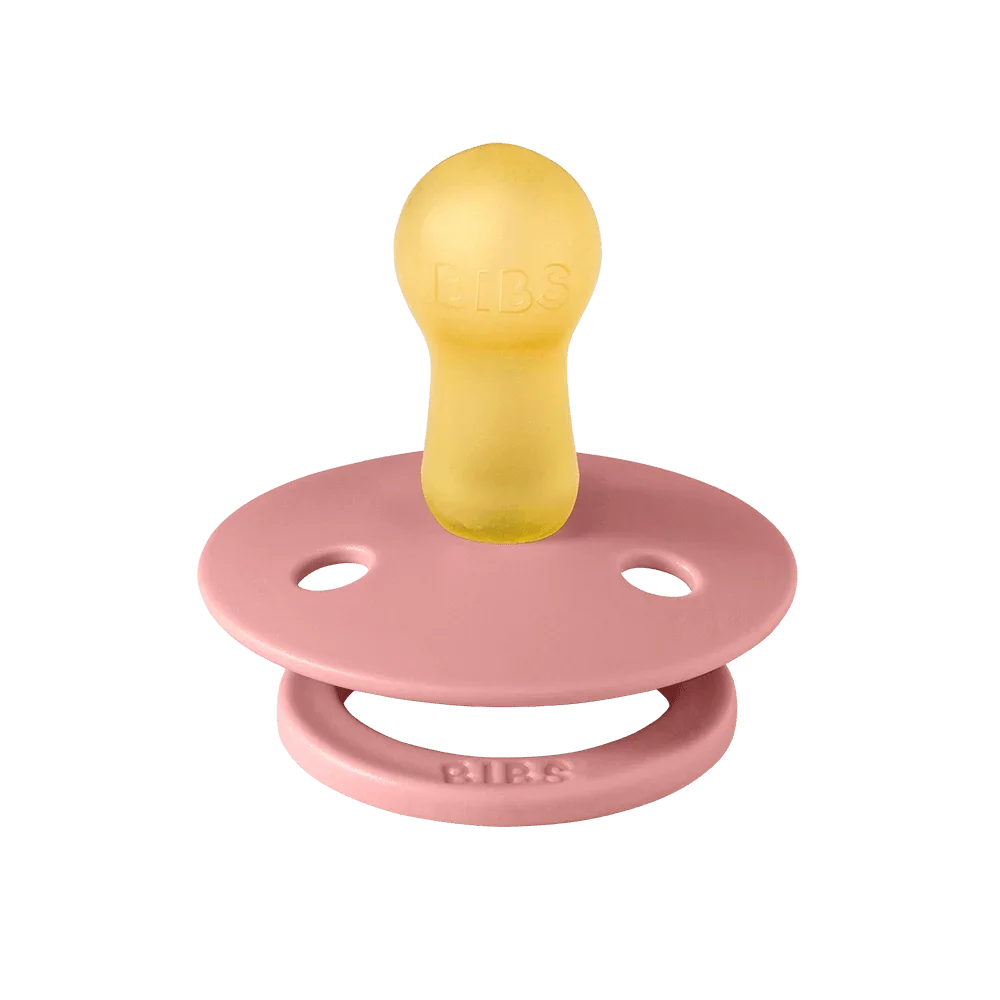 BIBS Pacifier Colour 2 PACK Latex Dusty Pink/Coral
