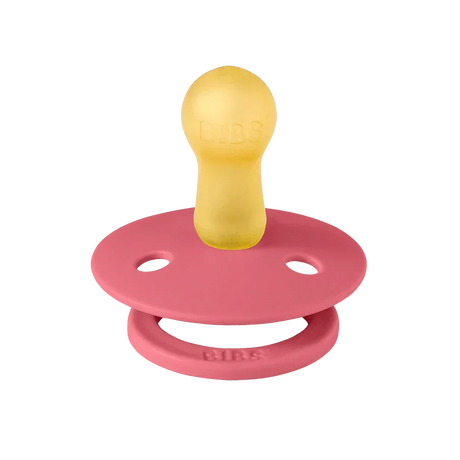 BIBS Pacifier Colour 2 PACK Latex Dusty Pink/Coral
