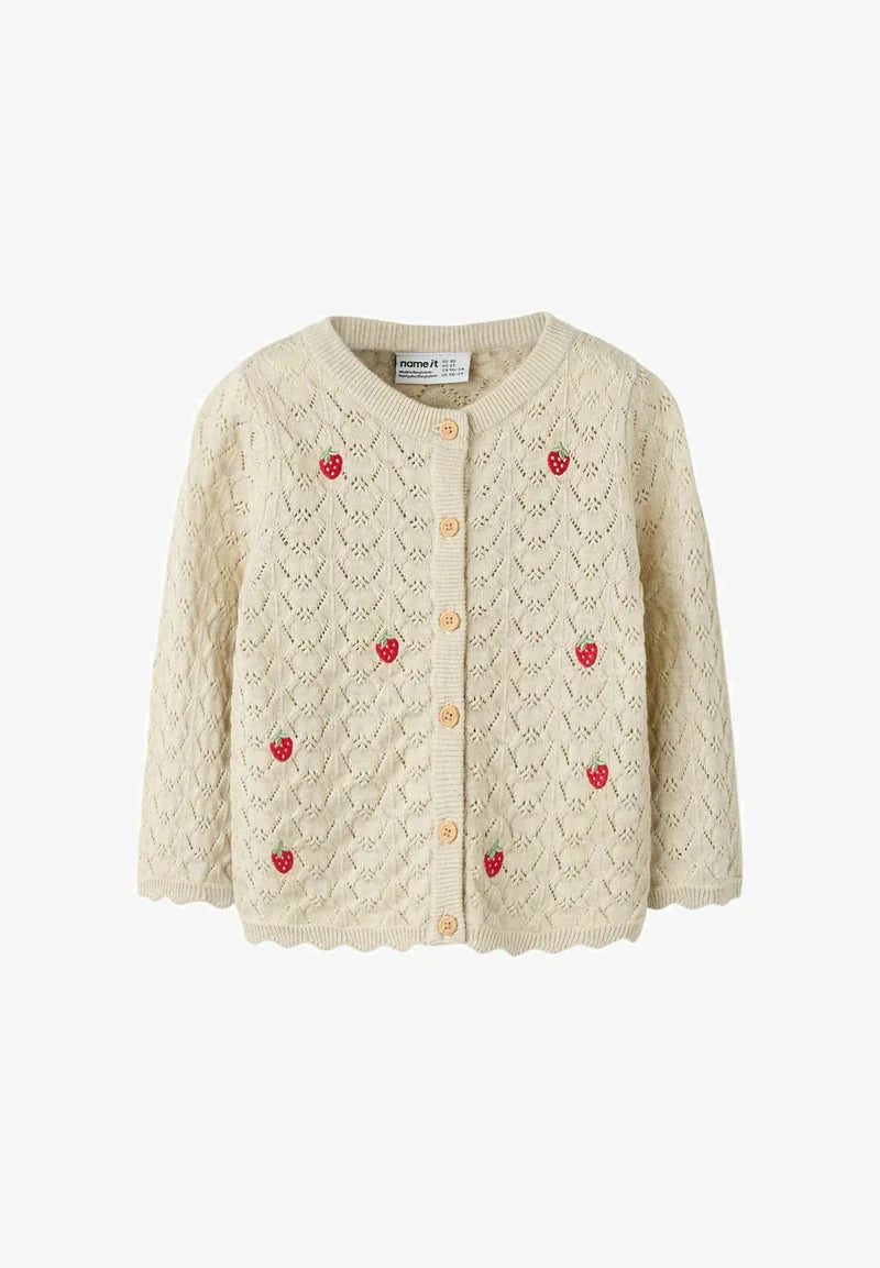 Name It -nmfhimal ls knit card peyote melange strawberry 613