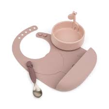 DonebyDeer peekaboo silicone First meal - rosa