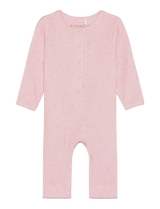 Fixoni Rompers LS Melange Rib - Langærmede 423104