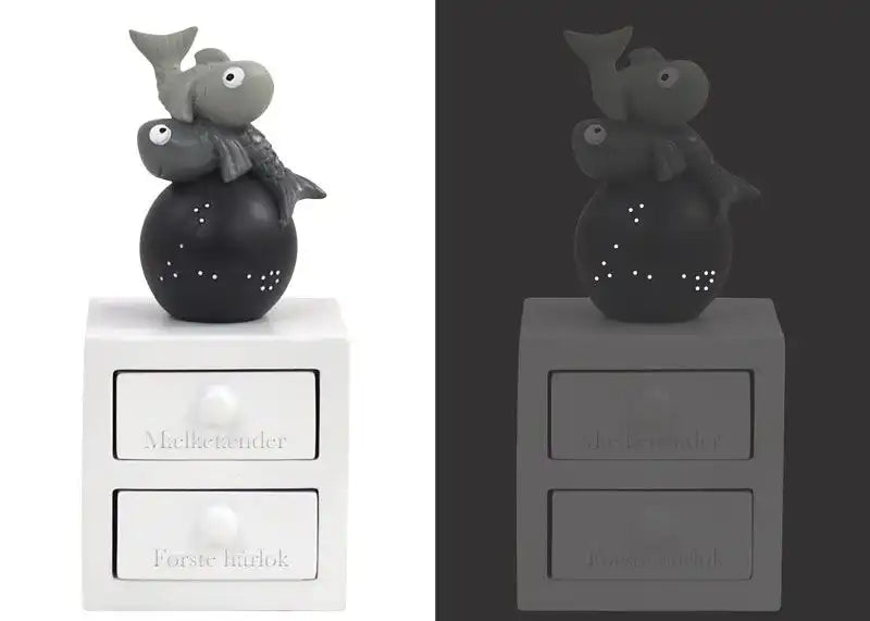 Tandæske og hårlok, "Fisken"