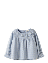 Lil´Atelier - NMFTESSIE LS LOOSE SHIRT LIL ZEN BLUE
