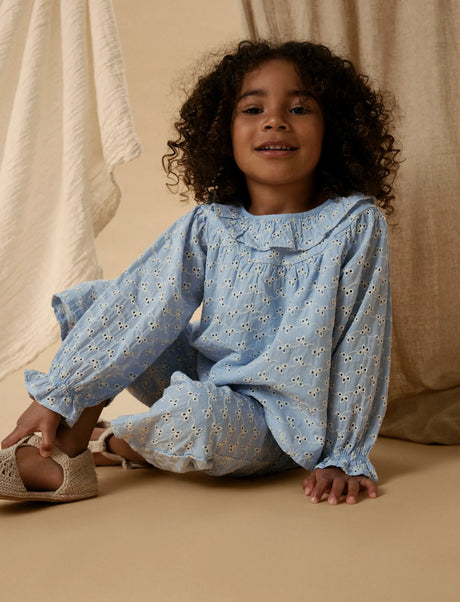 Lil´Atelier - NMFTESSIE LS LOOSE SHIRT LIL ZEN BLUE
