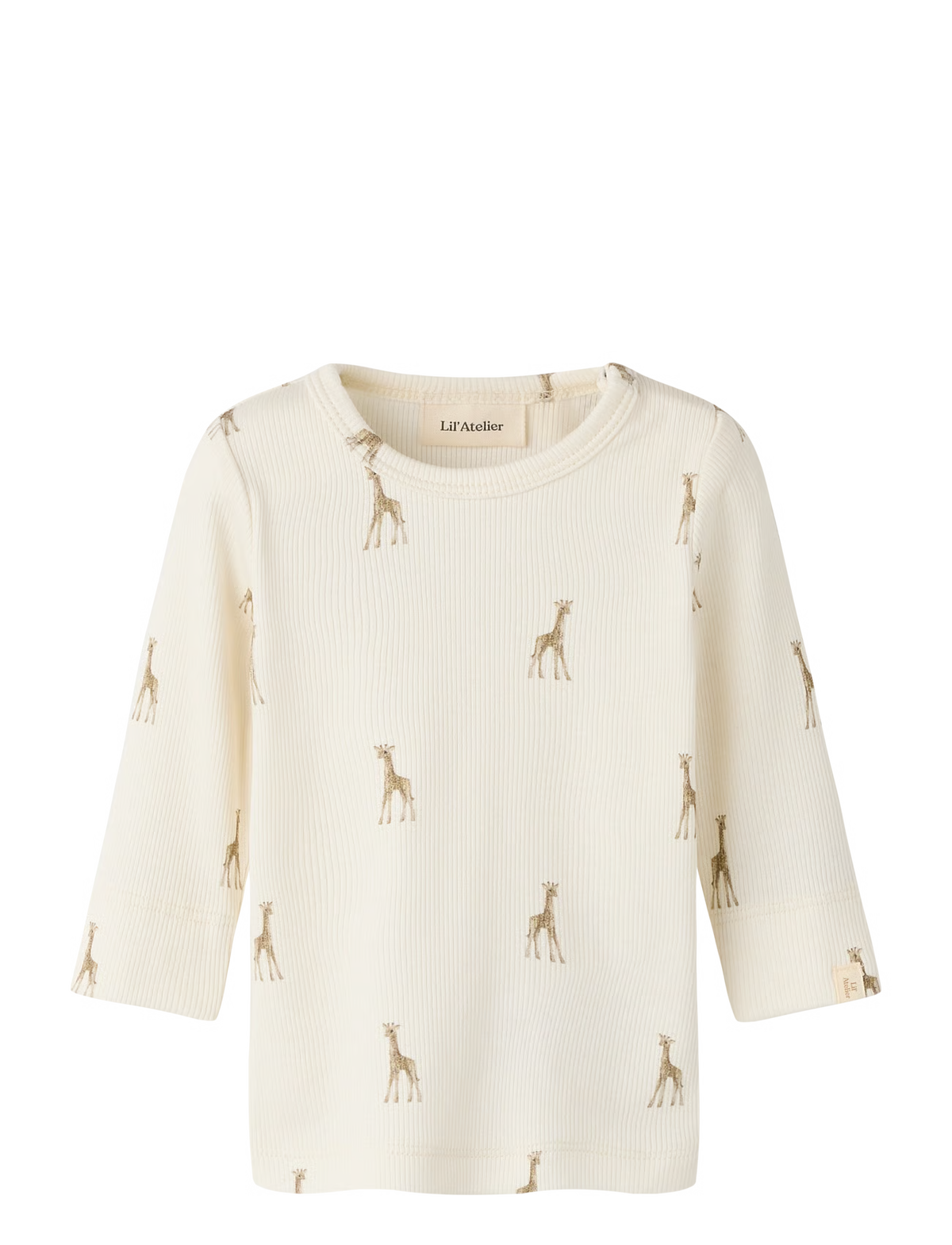Lil´ Atelier - nbngavo emo ls slim top lil turtledove giraffe 258