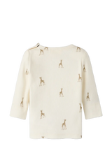Lil´ Atelier - nbngavo emo ls slim top lil turtledove giraffe 258