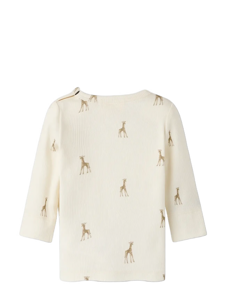 Lil´ Atelier - nbngavo emo ls slim top lil turtledove giraffe 258