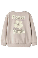 Name It Grå Trøje Flower Magic