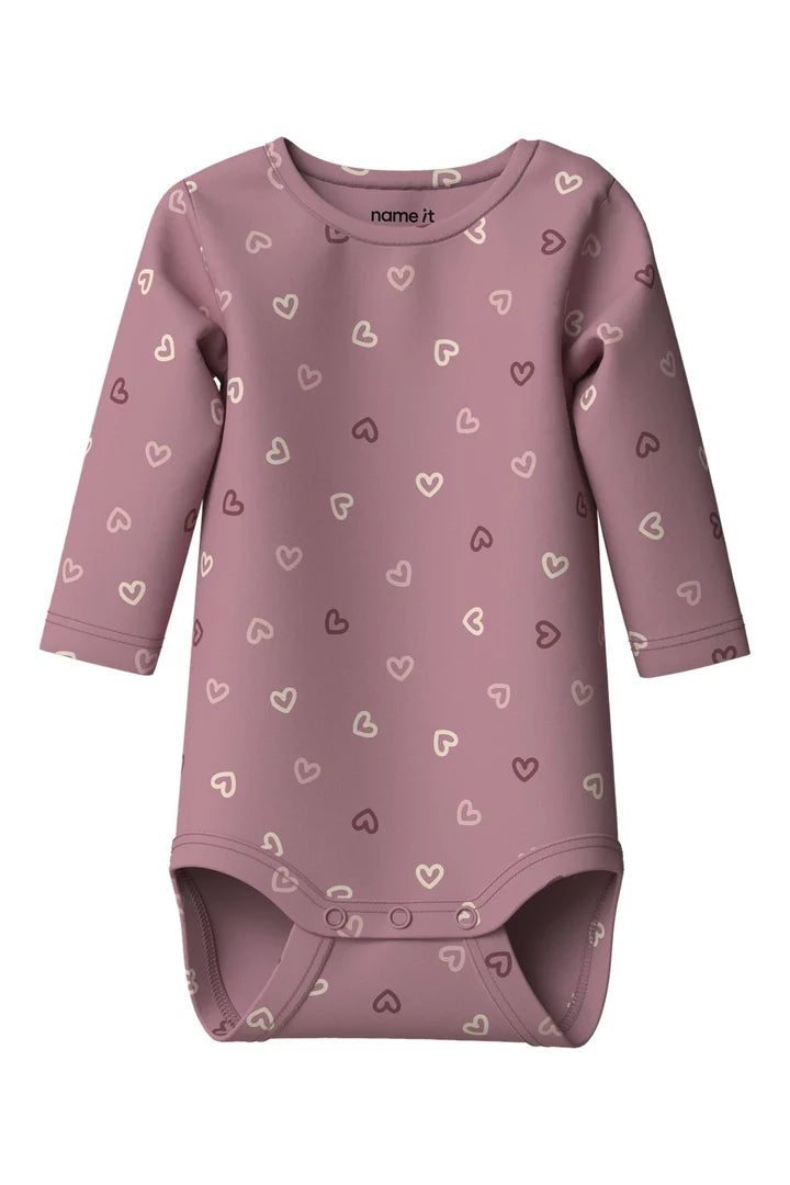 Name It nbfvandora ls body box lilas/hearts2