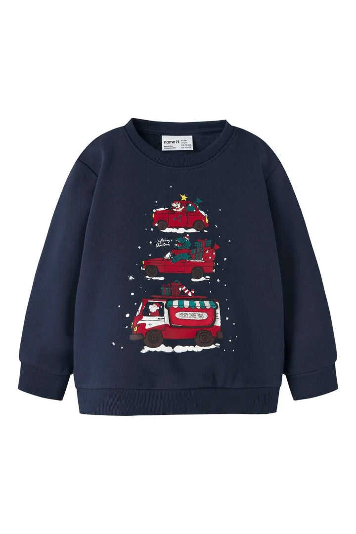 Name It nmmrane ls nreg sweat bru navy blazer "jul"