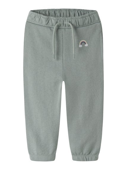 NMFVALLENE NREG SWE PANT UNB Green Milieu/Rainbow