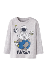 name it - NMMDACK NASA LS NREG TOP BOX NAS - Langærmede t-shirts
