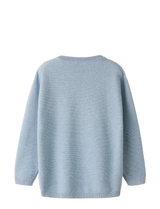 Name It - nmmhayes ls loose knit blue fog "57"
