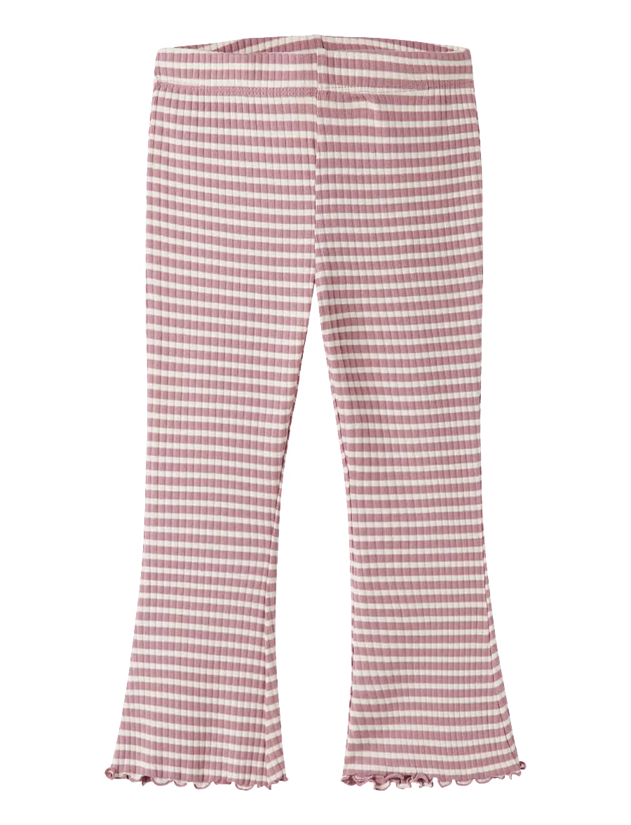 nmfvemma flare pant lilas white