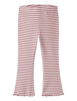 nmfvemma flare pant lilas white