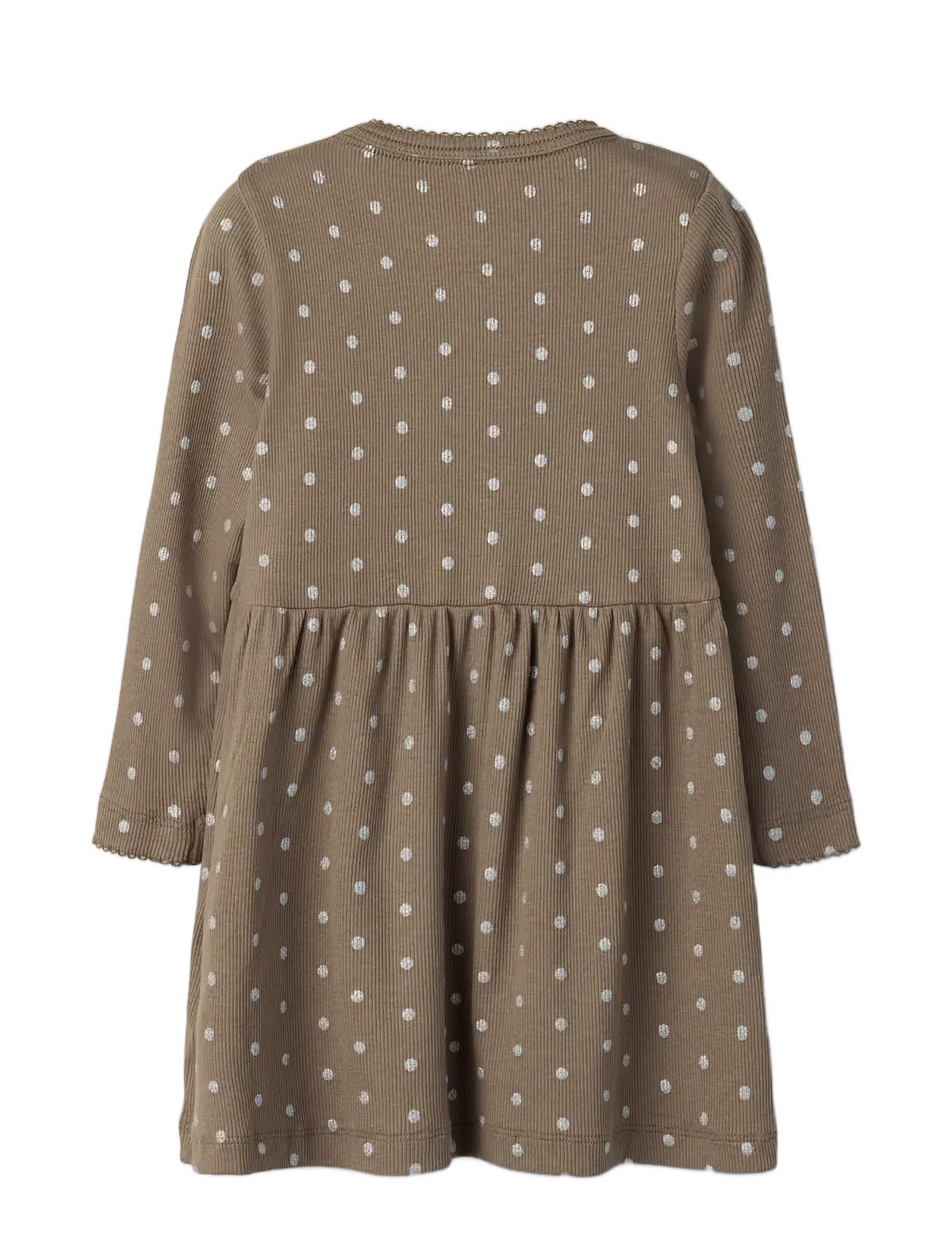 name it nmflona ls dress taupe gray