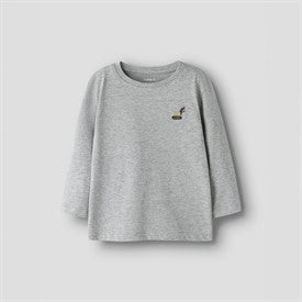 Name it - Nmmvimpel Grå bluse med maskine