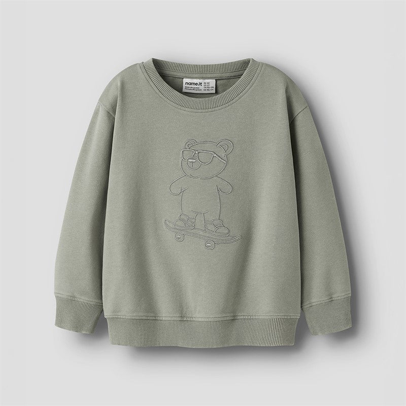 NAme it - Drenge Mini Dalk Sweatshirt Shadow