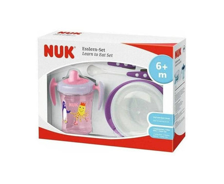 Nuk Learn to eat set / spisesæt Purple
