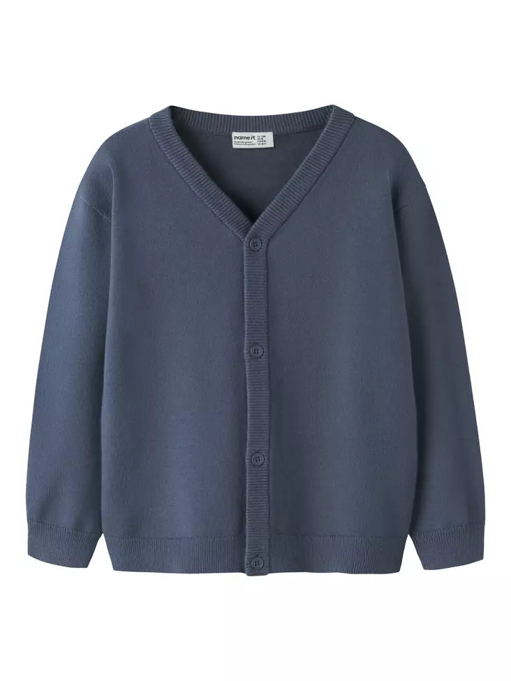 name it nmmkette ls loose knit card vintage indigo